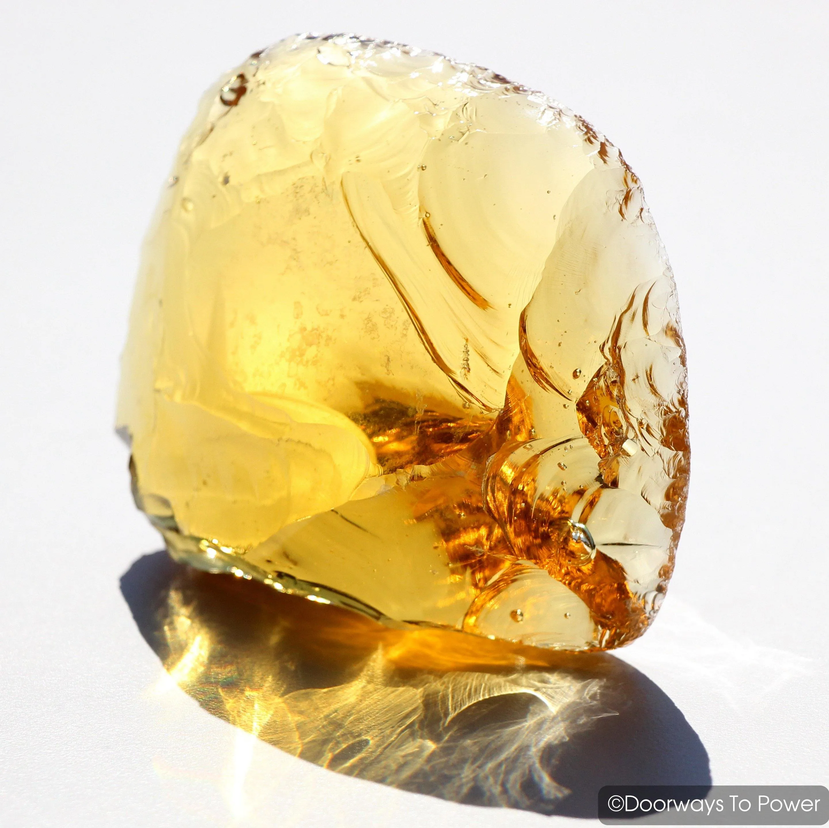 Lemurian Amber Andara Crystal 'Cosmos Glows from Within'