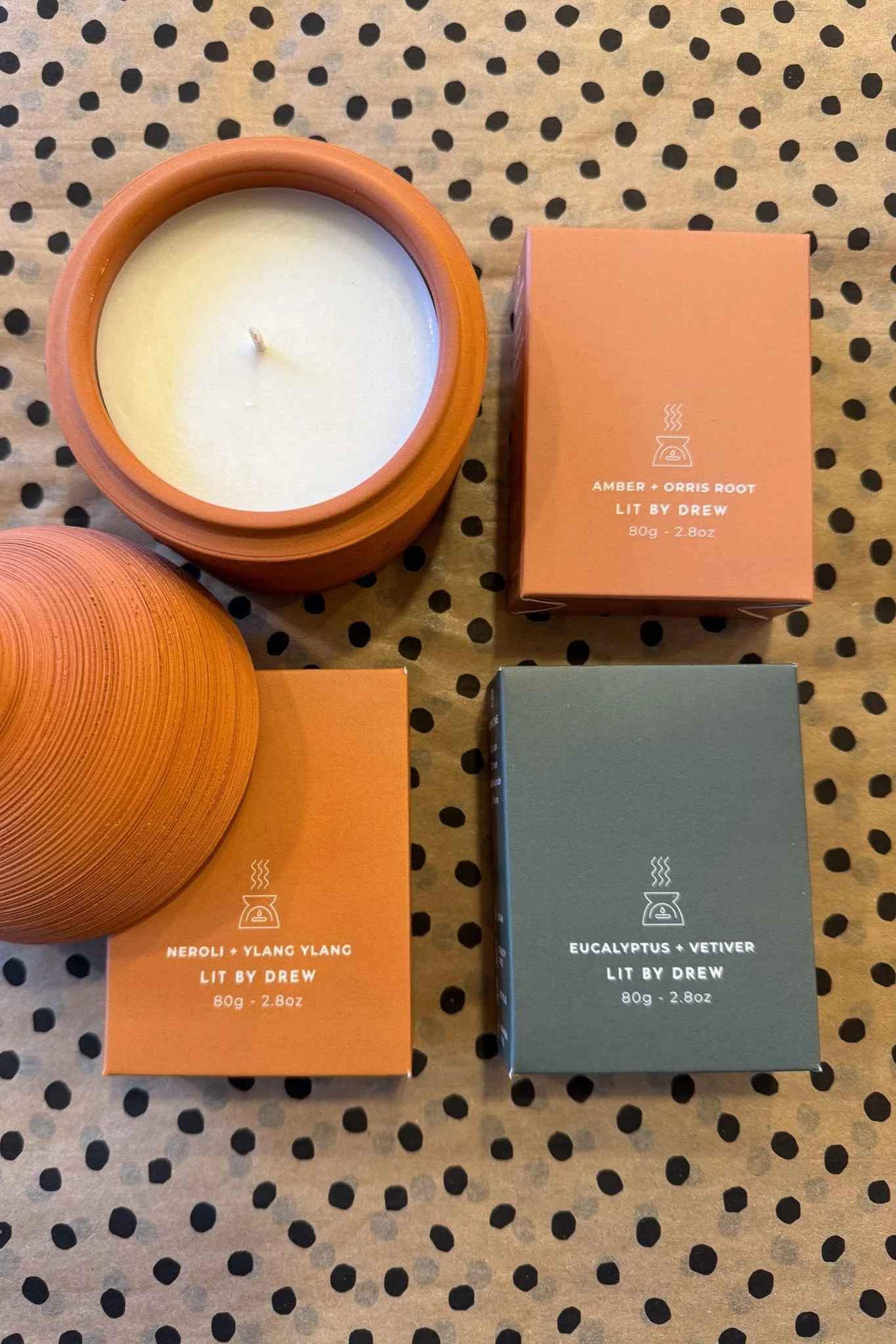 Lit By Drew Soy Wax Melt Amber   Orris Root