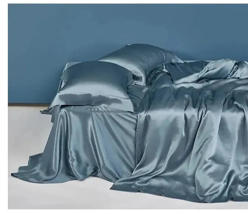 LuxeSilk Couture: Premium Mulberry Silk Bedding Set