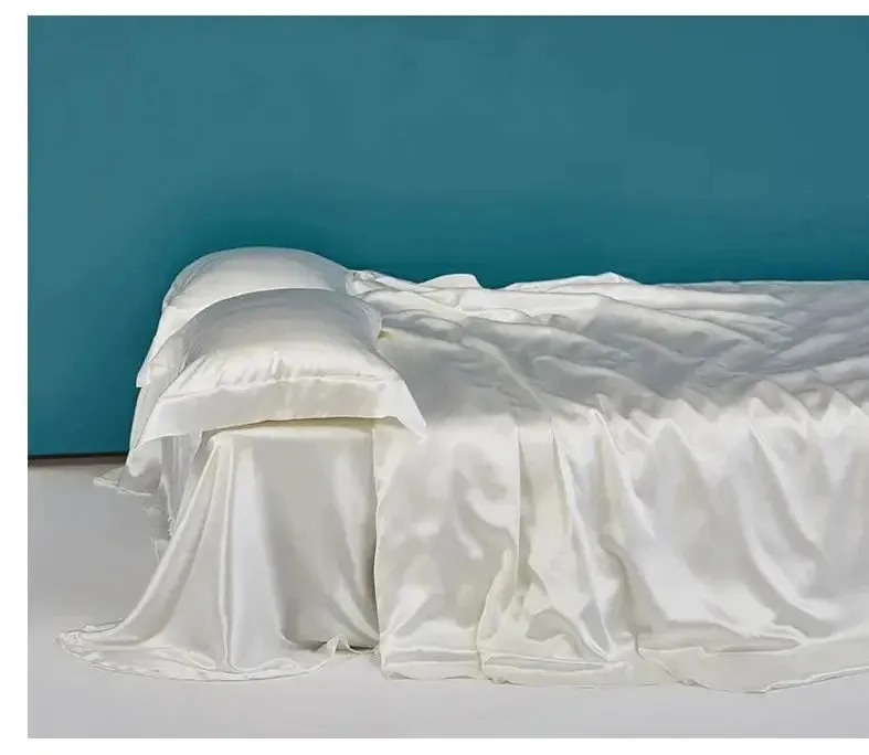 LuxeSilk Couture: Premium Mulberry Silk Bedding Set