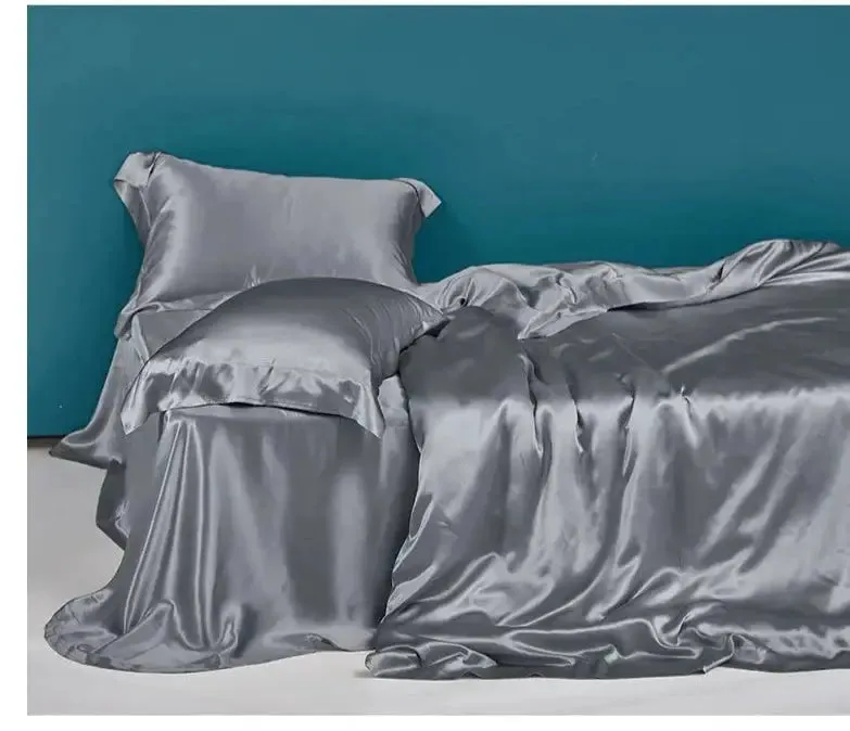 LuxeSilk Couture: Premium Mulberry Silk Bedding Set