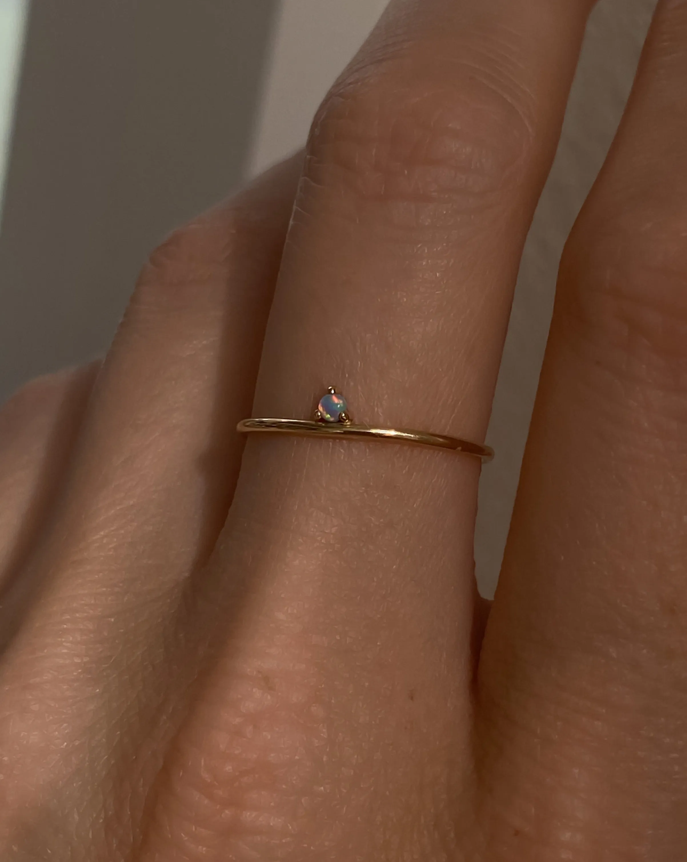 Mina Blue Opal Ring 14K Gold