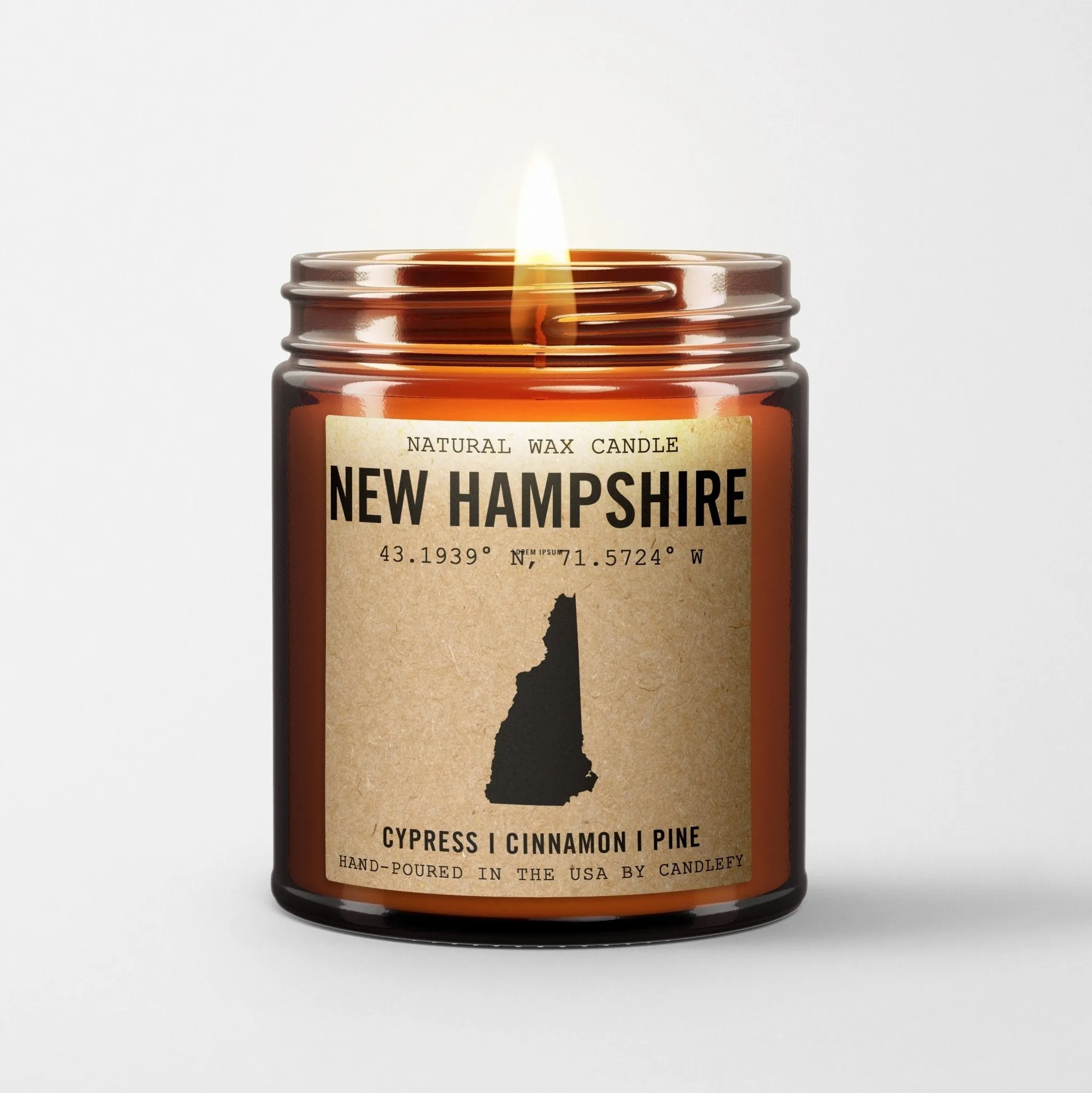 New Hampshire Homestate Candle