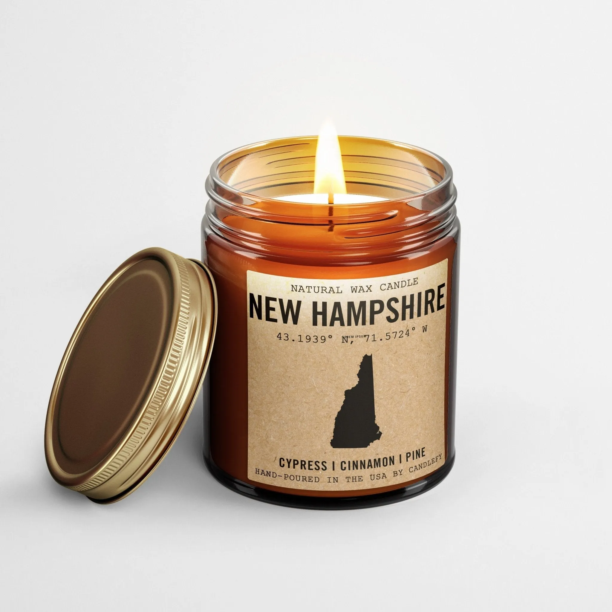 New Hampshire Homestate Candle