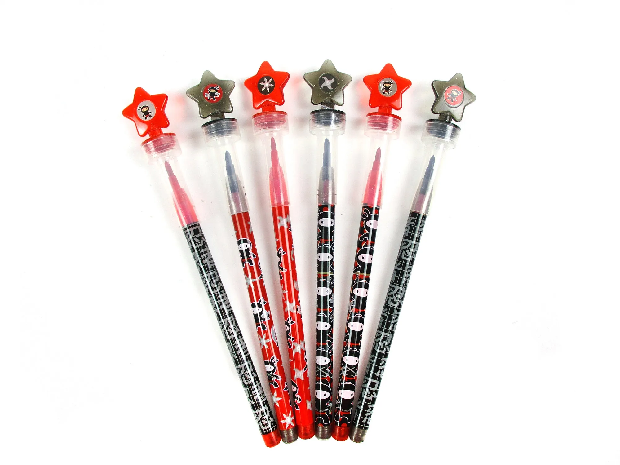 Ninja Stackable Crayon with Stamper Topper
