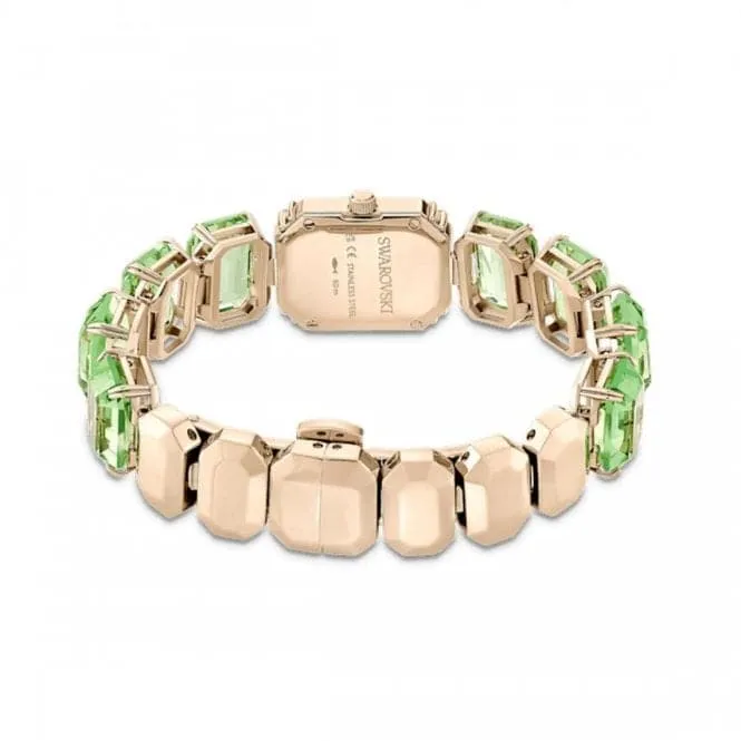 Octagon Cut Green Champagne Gold-tone Finish Watch 5630834