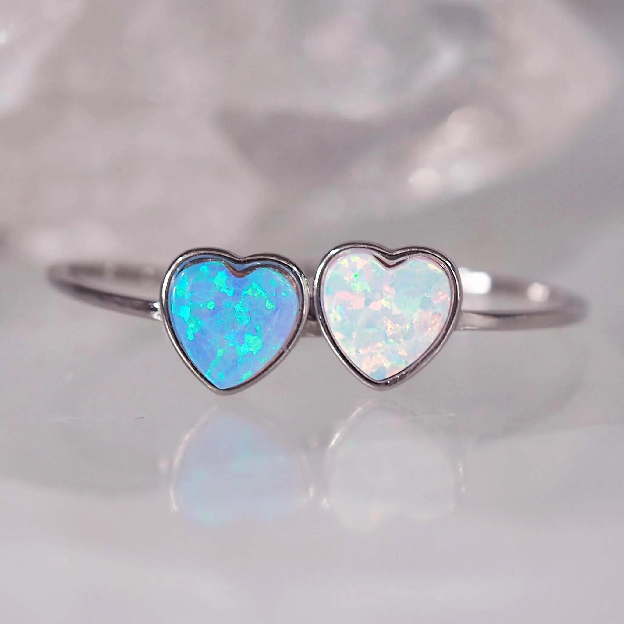 Opal Heart Set