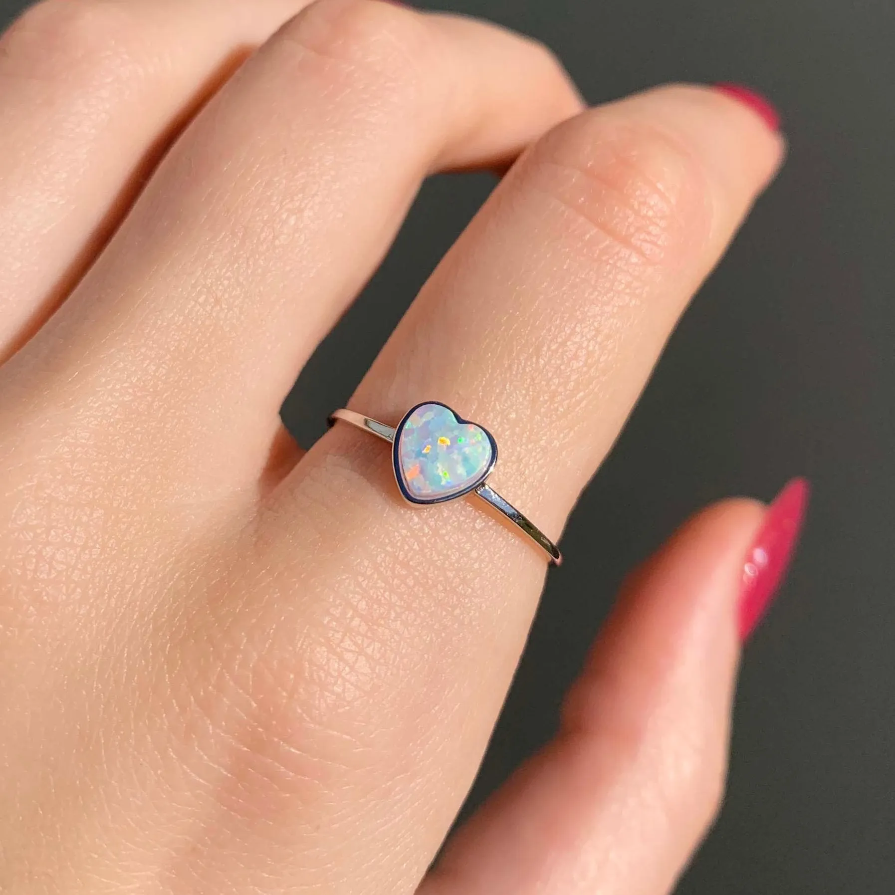 Opal Heart Set