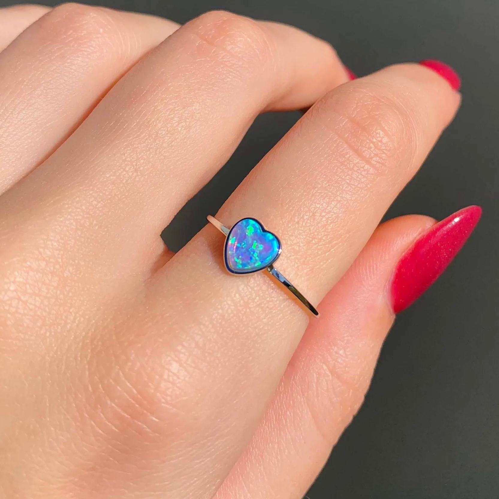 Opal Heart Set