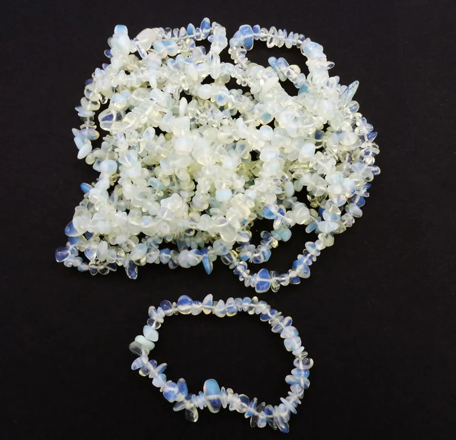 Opalite Gemstone Chip Bracelet