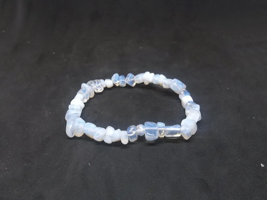 Opalite Gemstone Chip Bracelet