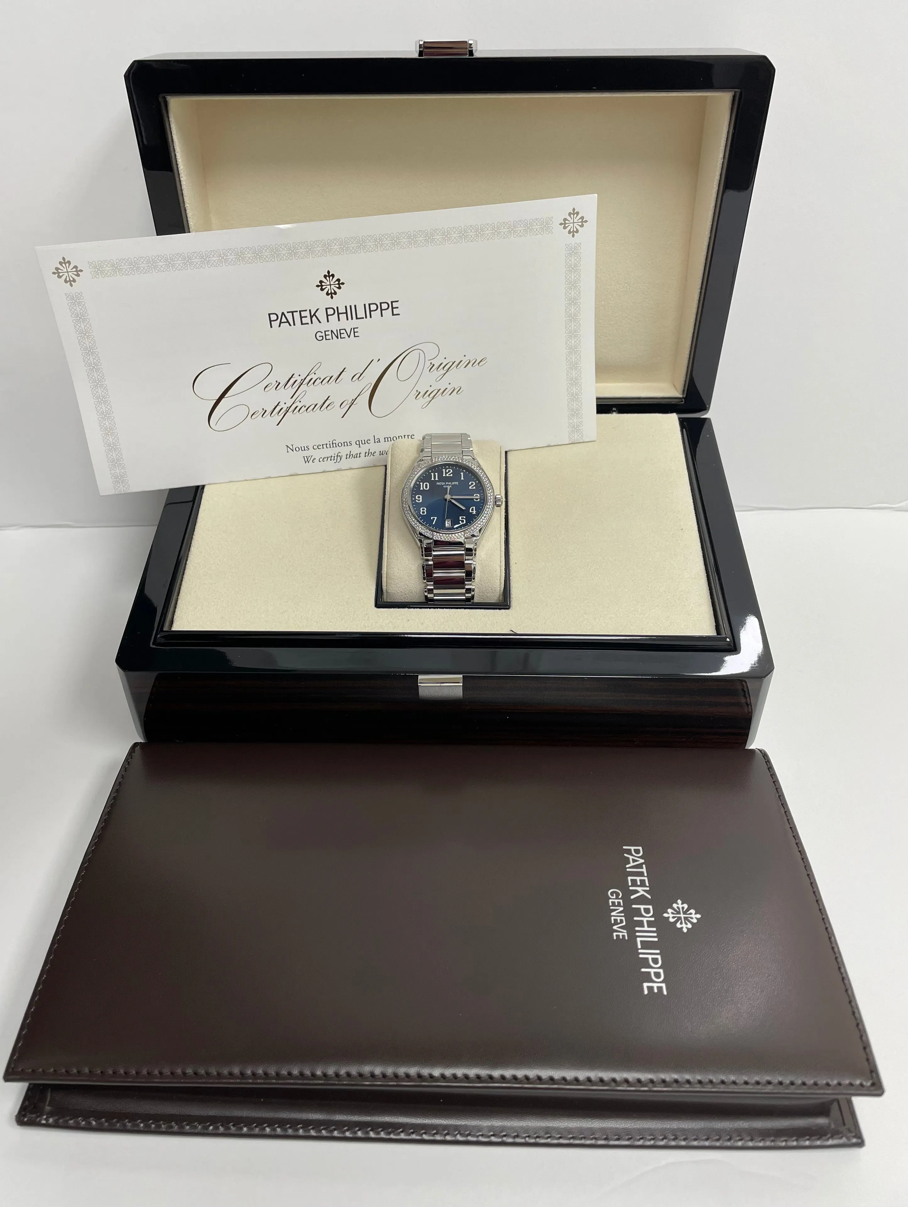Patek Philippe Twenty~4 Automatic Round Watch Blue Dial Ladies 36mm (Reference # 7300/ 1200A-001)