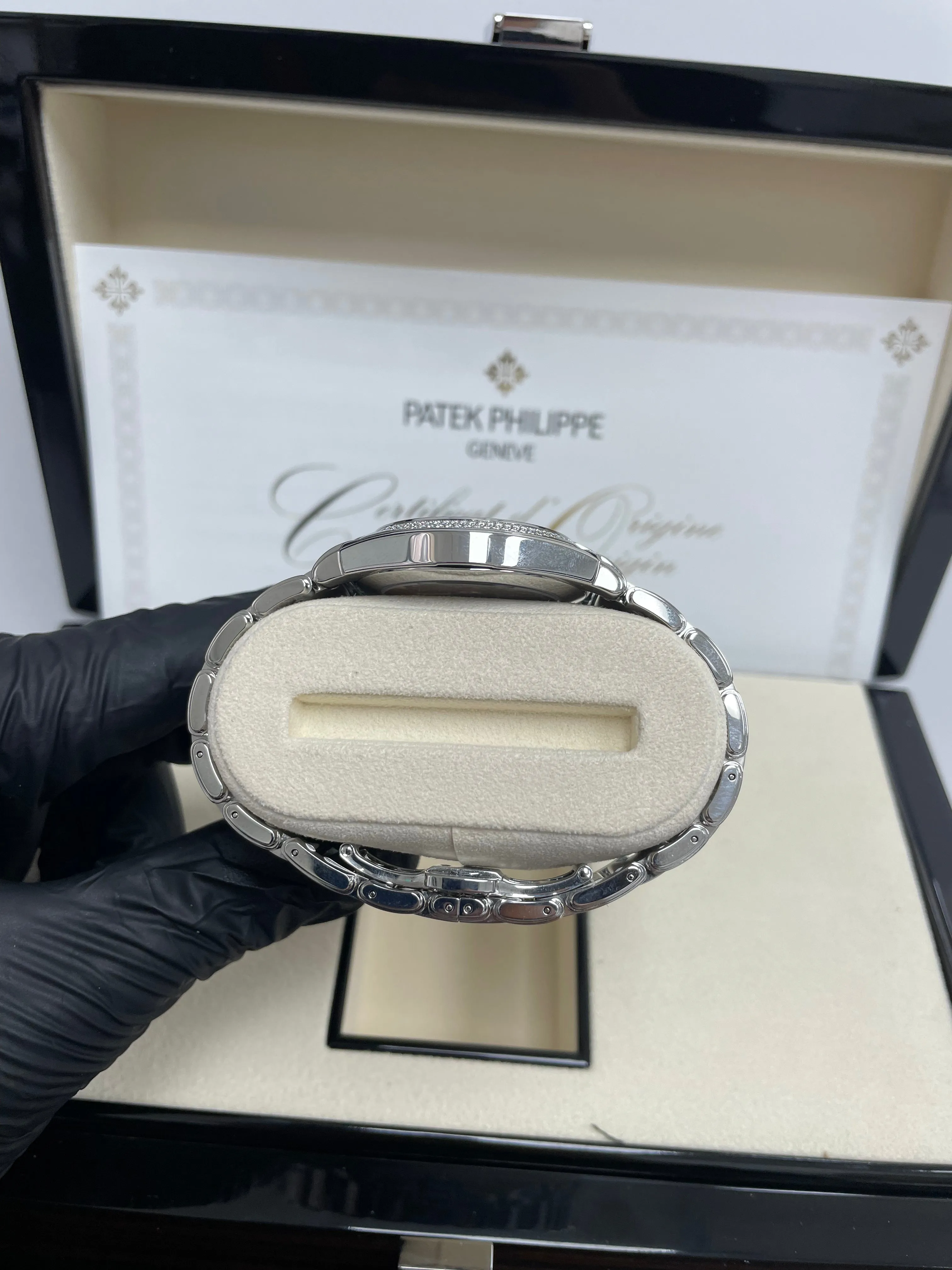 Patek Philippe Twenty~4 Automatic Round Watch Blue Dial Ladies 36mm (Reference # 7300/ 1200A-001)