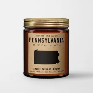 Pennsylvania Homestate Candle