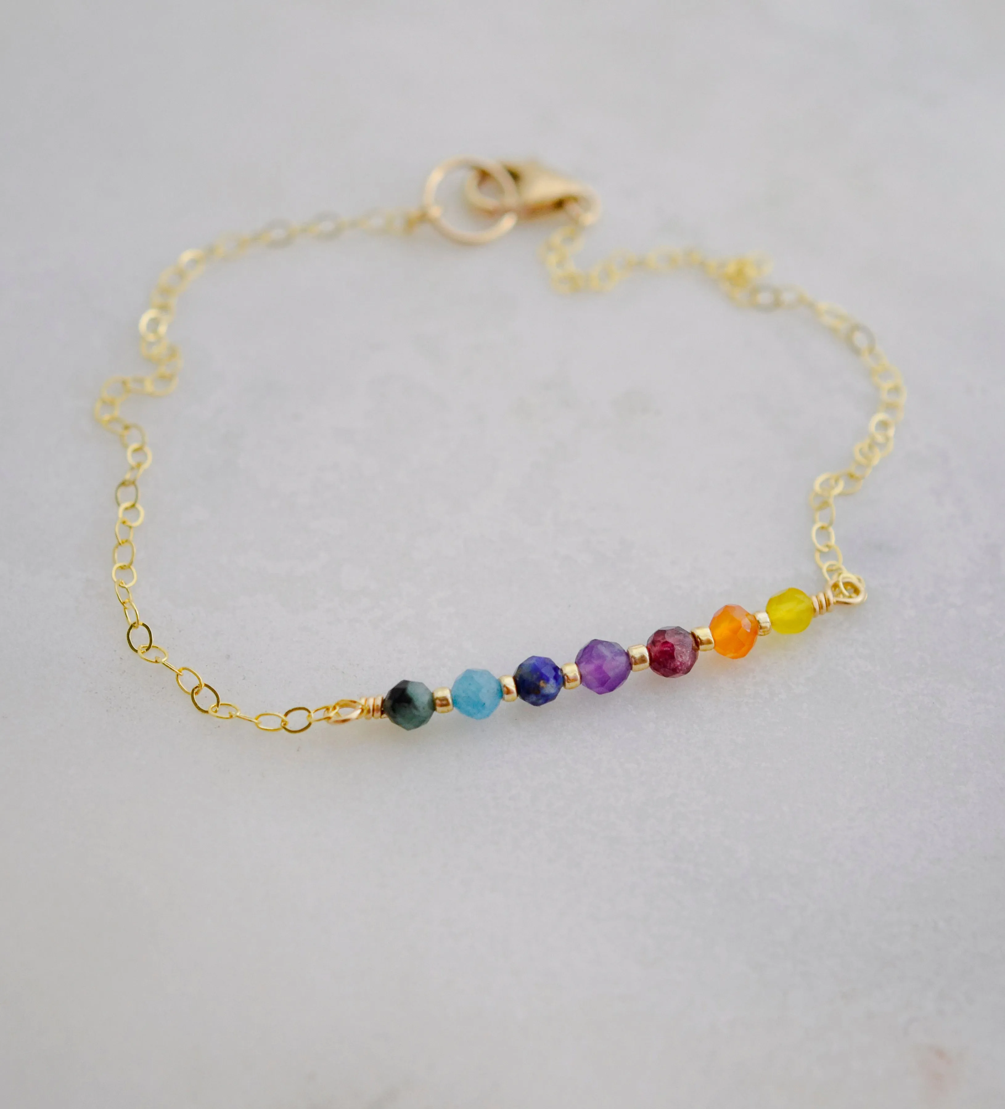 Rainbow Chakra Gemstone Bracelet