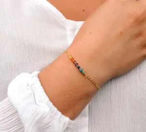 Rainbow Chakra Gemstone Bracelet