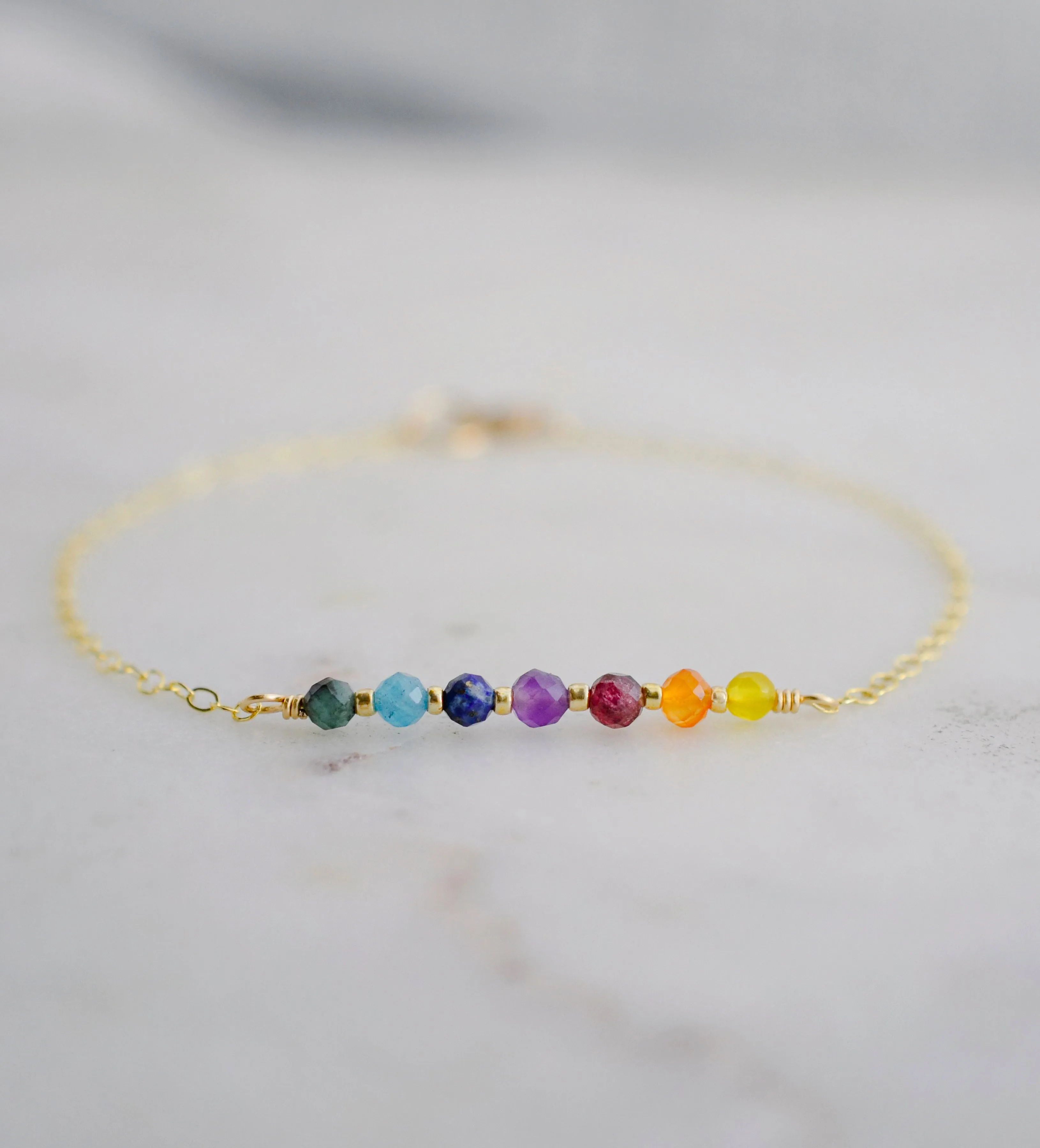 Rainbow Chakra Gemstone Bracelet