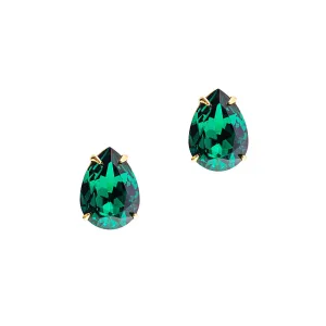 RICH IN GLAMOUR STATEMENT EARRINGS (EMERALD)