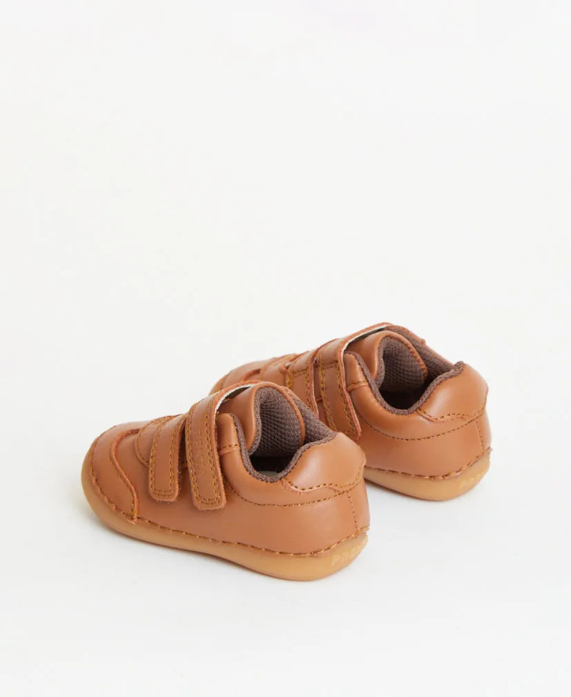 Rocket Tan Leather First Walker Trainer