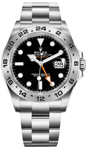 Rolex Oyster Perpetual Explorer II Oystersteel Black Dial Oyster Bracelet (Ref# 226570)