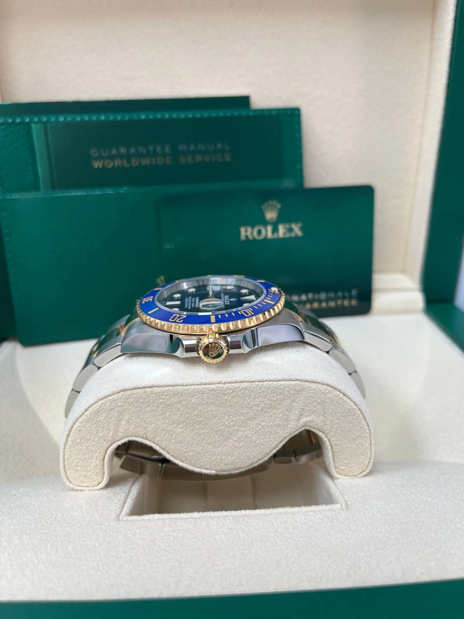 Rolex Submariner Two-Tone Yellow Gold & Steel Rolesor - Blue Dial Ceramic Bezel (Ref# 126613LB)