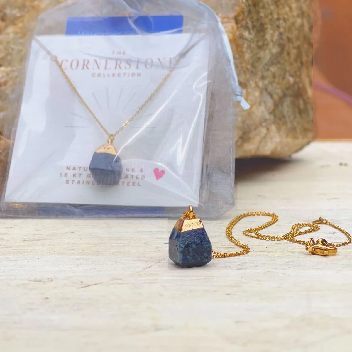 The Cornerstone Necklace - Lapis Lazuli