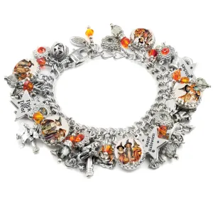 Vintage Halloween Bracelet, Retro Children Trick or Treat